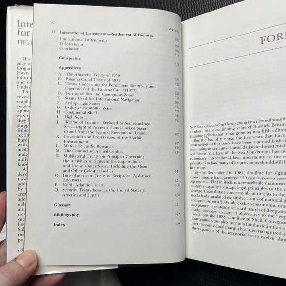 Coast Guard Book Lot- International Law By Burdick Britten, Navigation Rules DOT - Picture 6 of 11